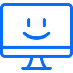 Icono pantalla con sonrisa