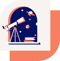 Ilustración telescopio 
